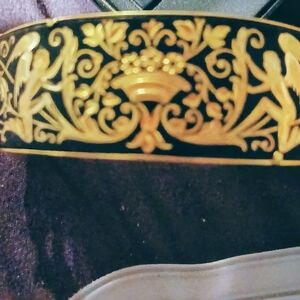 Ornate Gold and Black Women's Bracelet